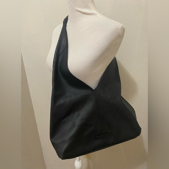 Vince Camuto Pebbled Leather & Suede Slouchy Hobo - Picture 4 of 9